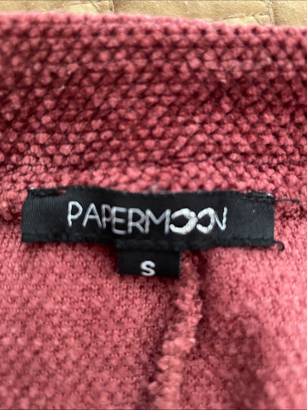 Papermoon Textured Knit Midi Pencil Skirt | Rose Pink | Pull-On Size Small - Picture 4 of 8